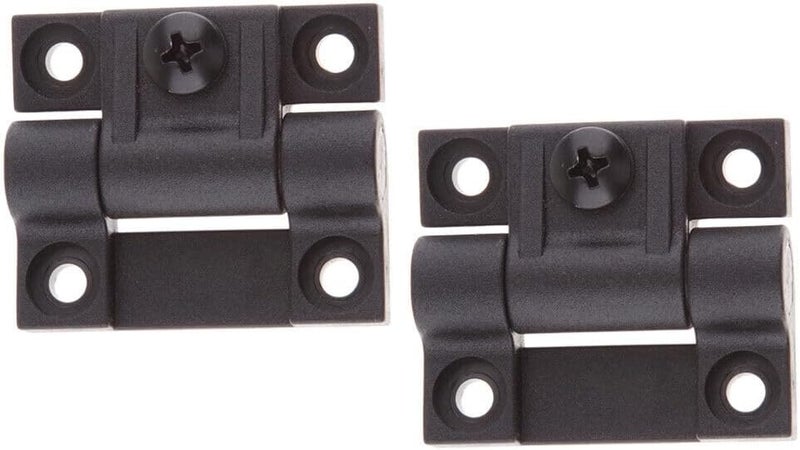LinaLife 2pcs Adjustable Position Control Torque Hinge 4 Holes for 43mmx36mm Plastic Torque Position Control E6-10-301-20 Series Hinge Black Door Hinges - Image 3